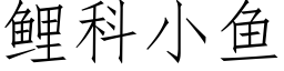 鯉科小魚 (仿宋矢量字庫)