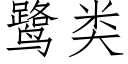 鹭类 (仿宋矢量字库)