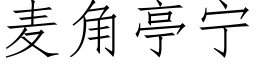 麦角亭宁 (仿宋矢量字库)