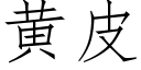 黃皮 (仿宋矢量字庫)