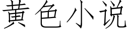 黃色小說 (仿宋矢量字庫)