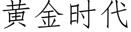 黃金時代 (仿宋矢量字庫)