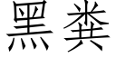 黑糞 (仿宋矢量字庫)