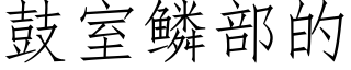 鼓室鱗部的 (仿宋矢量字庫)