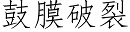 鼓膜破裂 (仿宋矢量字库)