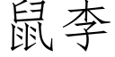 鼠李 (仿宋矢量字庫)