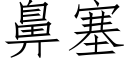 鼻塞 (仿宋矢量字库)