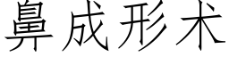 鼻成形术 (仿宋矢量字库)