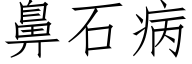 鼻石病 (仿宋矢量字库)