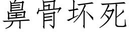 鼻骨坏死 (仿宋矢量字库)