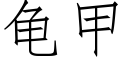 龜甲 (仿宋矢量字庫)