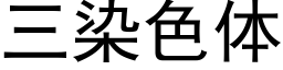 三染色體 (黑體矢量字庫)