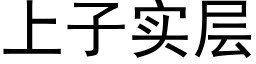 上子实层 (黑体矢量字库)