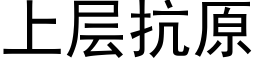 上層抗原 (黑體矢量字庫)