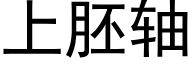 上胚轴 (黑体矢量字库)