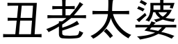 丑老太婆 (黑体矢量字库)