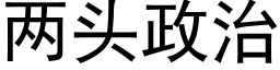 兩頭政治 (黑體矢量字庫)