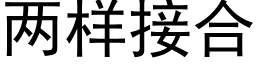 兩樣接合 (黑體矢量字庫)