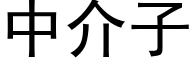 中介子 (黑体矢量字库)