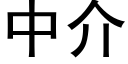 中介 (黑體矢量字庫)