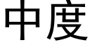 中度 (黑體矢量字庫)