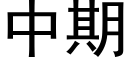 中期 (黑體矢量字庫)