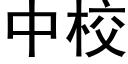 中校 (黑體矢量字庫)