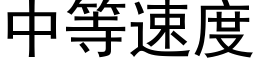 中等速度 (黑體矢量字庫)