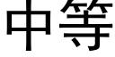 中等 (黑體矢量字庫)