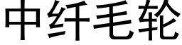 中纖毛輪 (黑體矢量字庫)