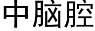 中腦腔 (黑體矢量字庫)