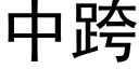 中跨 (黑体矢量字库)