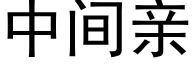 中间亲 (黑体矢量字库)