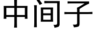 中間子 (黑體矢量字庫)