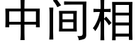 中间相 (黑体矢量字库)