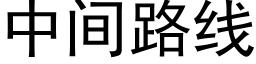 中間路線 (黑體矢量字庫)