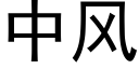 中風 (黑體矢量字庫)