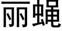 丽蝇 (黑体矢量字库)