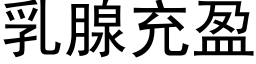 乳腺充盈 (黑體矢量字庫)