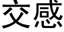 交感 (黑体矢量字库)