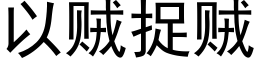 以賊捉賊 (黑體矢量字庫)