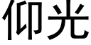 仰光 (黑体矢量字库)