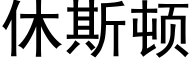 休斯頓 (黑體矢量字庫)