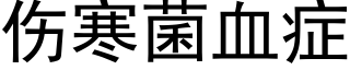 伤寒菌血症 (黑体矢量字库)