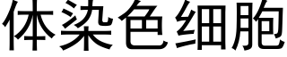 体染色细胞 (黑体矢量字库)