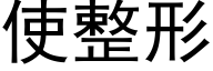 使整形 (黑體矢量字庫)