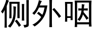 側外咽 (黑體矢量字庫)