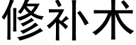 修補術 (黑體矢量字庫)