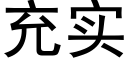 充實 (黑體矢量字庫)