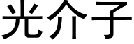 光介子 (黑體矢量字庫)